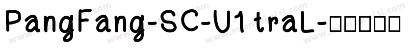 PangFang-SC-U1 traL字体转换